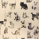 Gardintyg. Cool cat