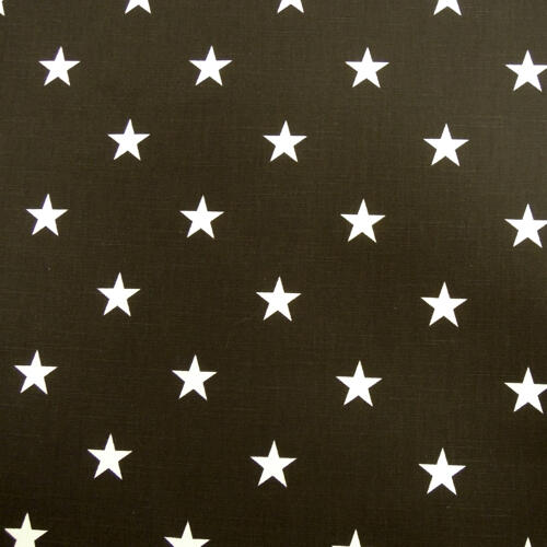 Gardintyger - Stjärna Svart, gardintyg