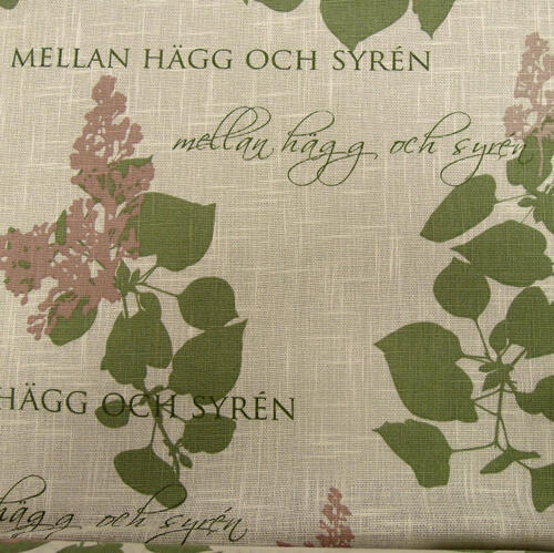Gardintyger - Hägg & Syren Vit, gardintyg