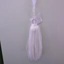 Organza vit tofs